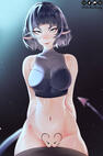 Waist up